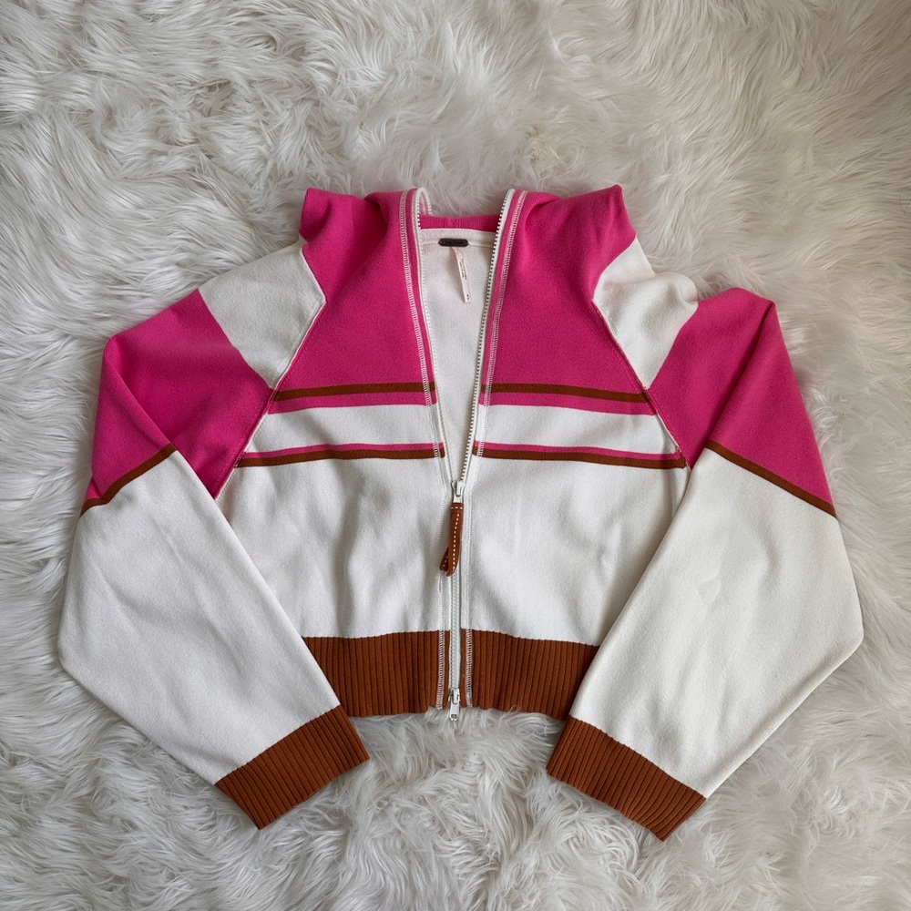 Free People Zip-Up Hoodie (size S)